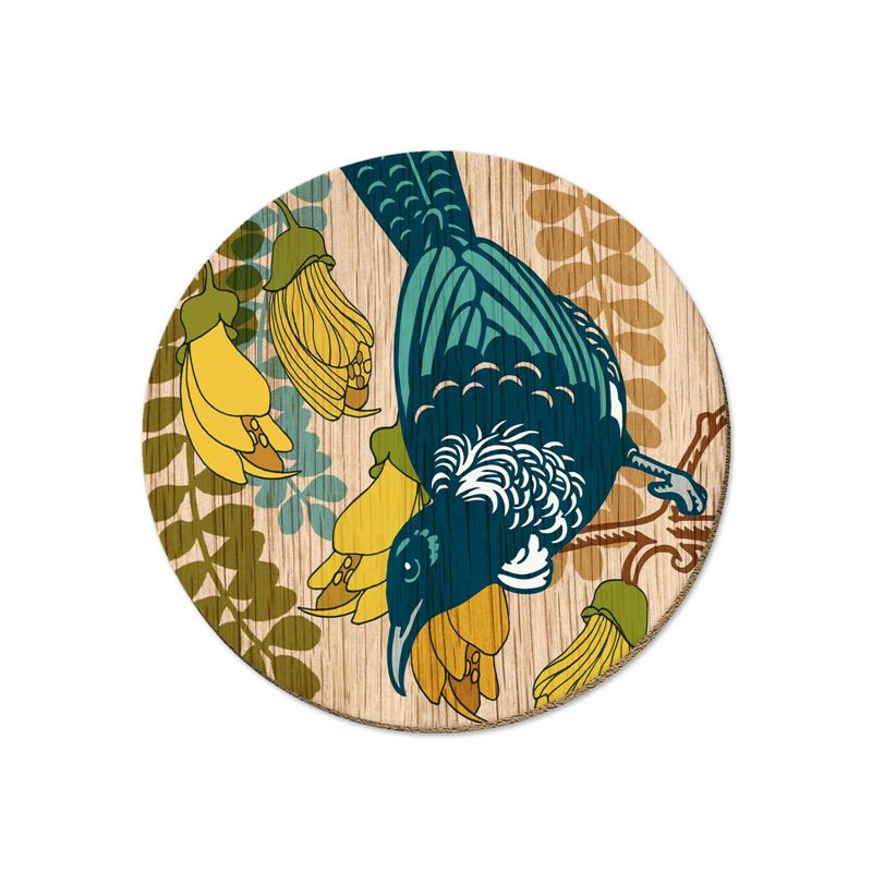 Coaster - Screen Print  Tūī