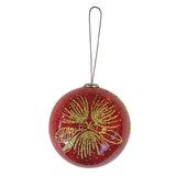 Xmas Decoration Gold Glitter Pōhutukawa