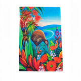Tea Towel - Kiwi Birds in Bush