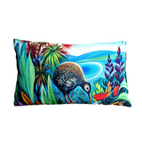 Rectangle Cushion Cover - Kiwi in Bush