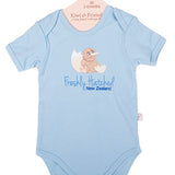 Baby Kiwi Freshly Hatched Body Suit Blue