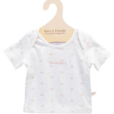 Baby Tee - White with Pink Kiwis