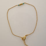 Amazonite & Gold Plated Bracelet on Brass