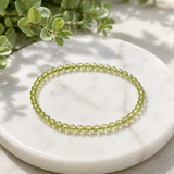 Faceted Peridot Bracelet on Elastic