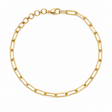 Gold Filled 14k Paperclip Chain Bracelet