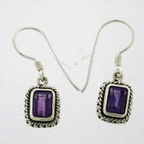 Amethyst 6x5mm Faceted Earring