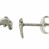 Tiny Dolphin Stud Earrings Sterling Silver