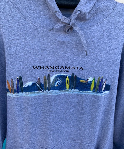 Whangamatā Surf Print Hoodie