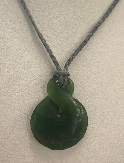 New Zealand Pounamu Pikorua (Twist) Necklace