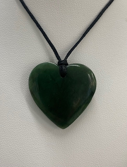 New Zealand Pounamu Heart Necklace