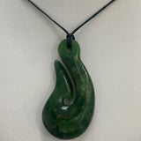New Zealand Pounamu Hei Matau (Hook) Necklace