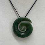 New Zealand Pounamu Koru (Spiral) Necklace