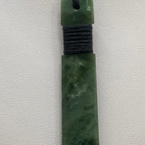 New Zealand Kawakawa Flower Pounamu Drop (Roimata) Necklace.