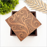 Ta Moko Square Trinket Box