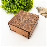 Ta Moko Square Trinket Box