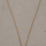 Aqua Chalcedony Heart & Fan shape Gold Plated on Brass Necklace