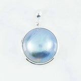 Mabe Pearl Black/Blue 22mm Pendant