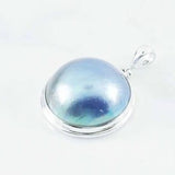 Mabe Pearl Black/Blue 22mm Pendant