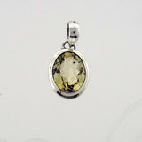 Citrine Faceted 12x9mm Pendant