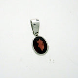 Garnet Faceted 8x6mm Oval Pendant