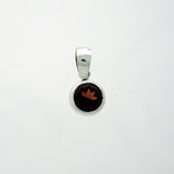 Garnet Faceted 6mm Round Pendant