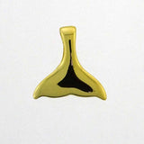 Whale Tail Mini - Gold Plated Sterling Silver Pendant