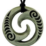 Pewter Pendant Double Spiral
