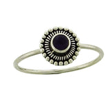 Amethyst Faceted 4mm Ring Decorative