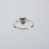 Ring Citrine 7x8 oval Facet