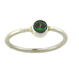Mystic Topaz 6mm faceted round Ring