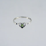 Peridot 7x8 Oval facet Ring