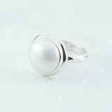 Mabe Pearl White 15mm Ring