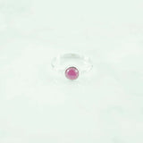 Ruby 8mm round cabochon Ring