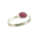 Ruby 6x8mm oval cabochon Ring