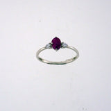 Ruby and Cubic Zirconia Ring
