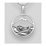 Mountain Pendant Sterling Silver