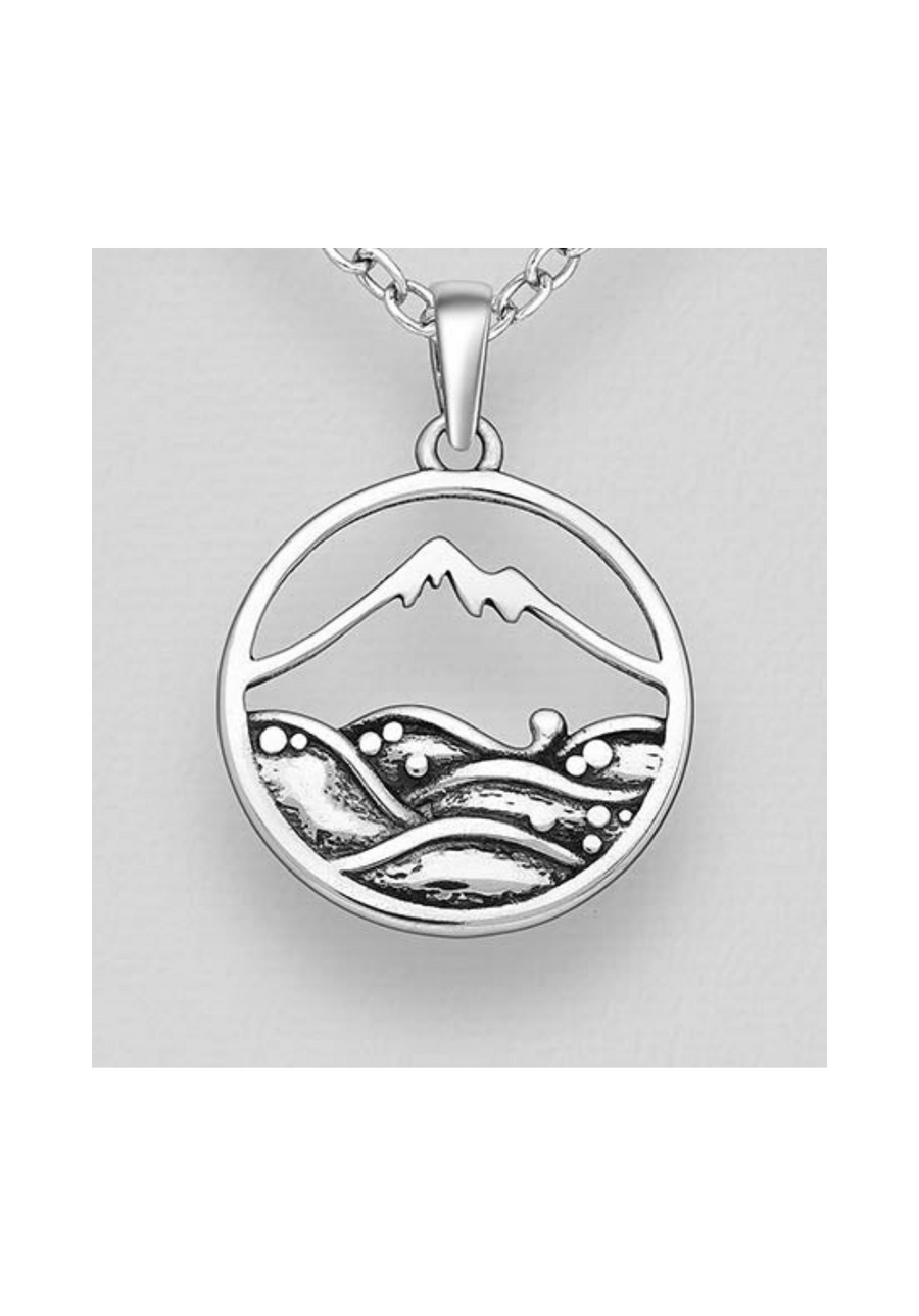 Mountain Pendant Sterling Silver