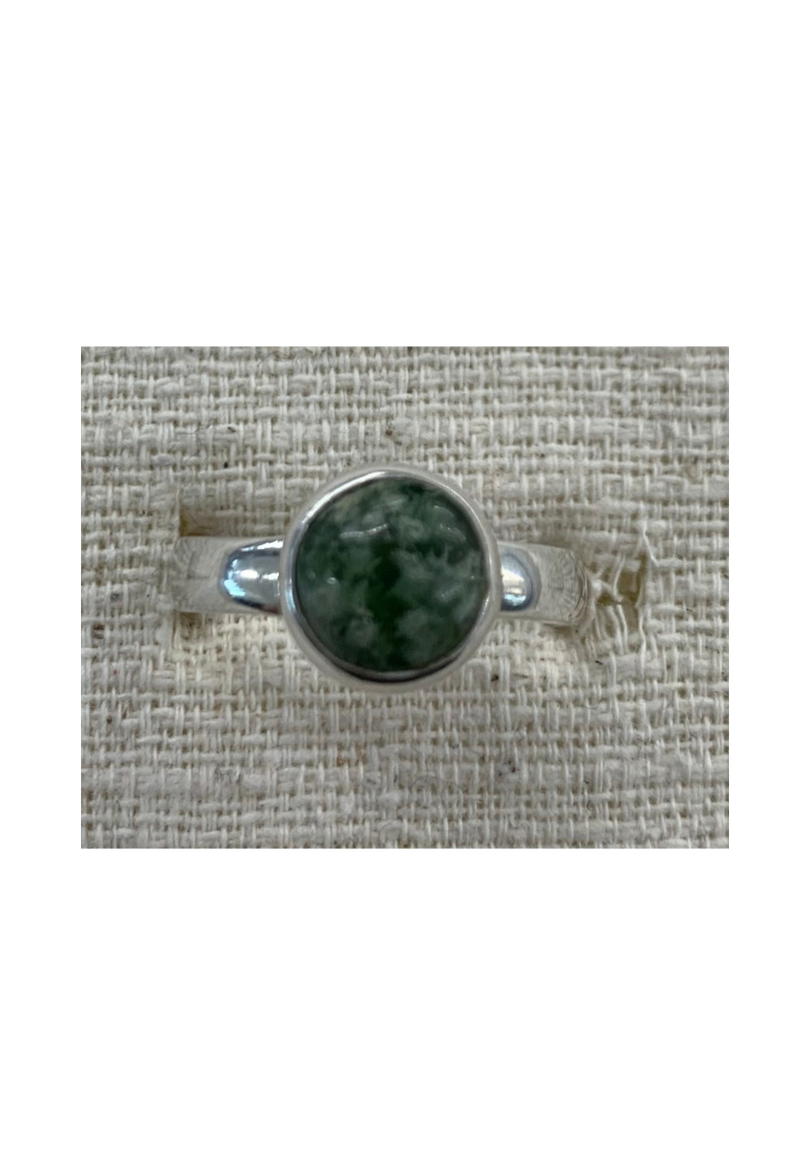 New Zealand Pounamu Ring set in Sterling Silver