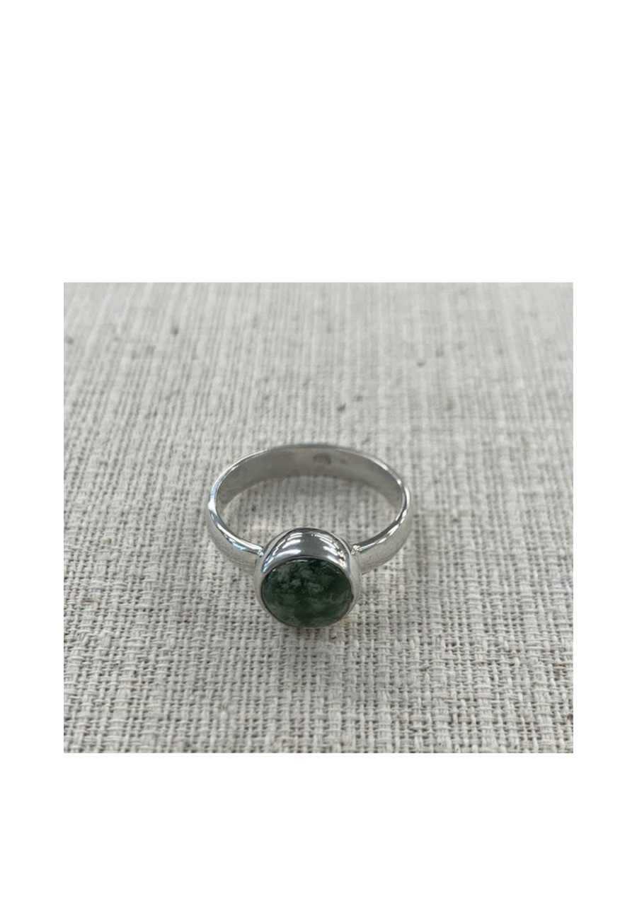 New Zealand Pounamu Ring set in Sterling Silver