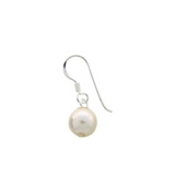 White Pearl Drop Earrings