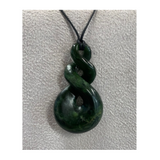 New Zealand Pounamu Pikorua (Triple Twist) Necklace