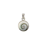 Cats Eye Pendant Round Sterling Silver