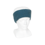 Possum Merino Reversible Plain / Striped Headband - Teal/Charcoal