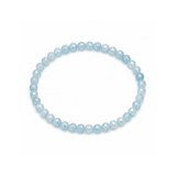 Faceted Aquamarine Bracelet on Elastic