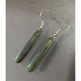 New Zealand Pounamu Roimata (Drop) Earrings 30mm