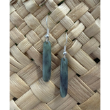 New Zealand Pounamu Roimata (Drop) Earrings 30mm