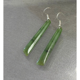 New Zealand Pounamu Roimata (Drop) Earrings 40mm