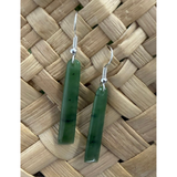 New Zealand Pounamu Roimata (Drop) Earrings 40mm