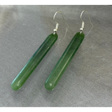 New Zealand Pounamu Roimata (Drop) Earrings 50mm