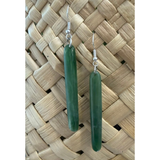 New Zealand Pounamu Roimata (Drop) Earrings 60mm